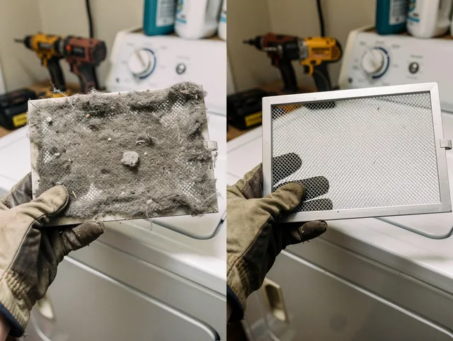 Professional lint trap cleaning by Smithfield Dryer Vent Cleaning in Smithfield
