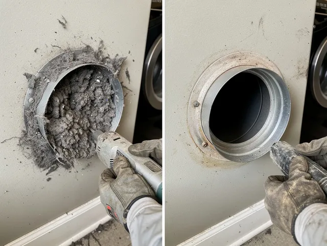 Professional clogged vent cleaning by Smithfield Dryer Vent Cleaning in Smithfield