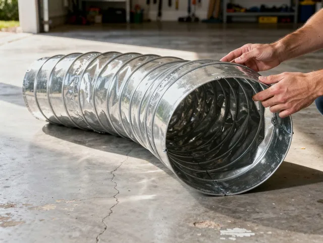 Smithfield Dryer Vent Cleaning specialist using advanced equipment for thorough duct cleaning in Smithfield