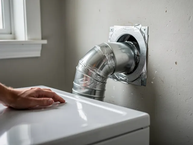 Smithfield Dryer Vent Cleaning expert performing professional dryer vent repair and installation in Smithfield